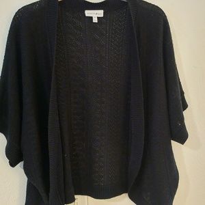 Black crochet shrug/sweater
